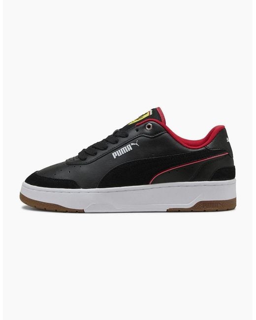 PUMA Black Ferrari Ca Match Low Top Trainers for men