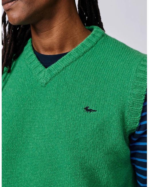 aubi Green Baldwin Merino Tank Top for men