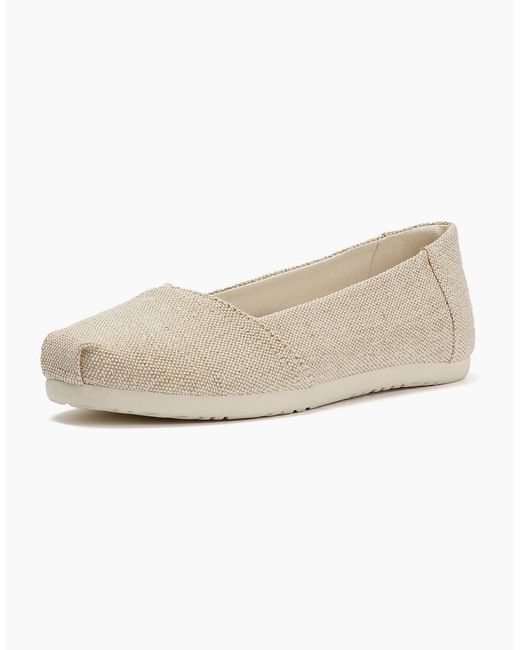 TOMS Natural Alpargata Ballet Canvas Champagne Espadrilles