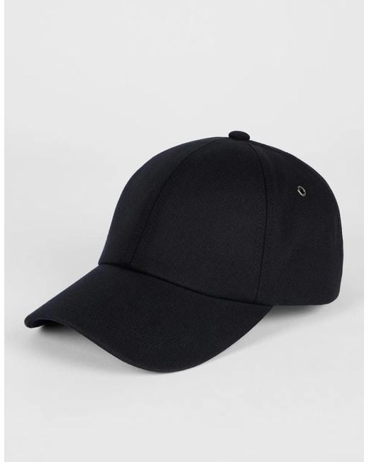 Paul Smith Black Signature Trim Cap 79 for men