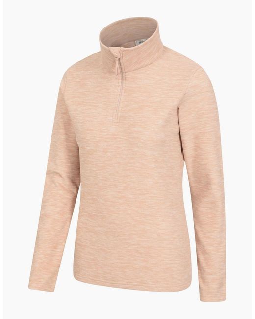 Mountain Warehouse Natural Ladies Snowdon Melange Fleece Top
