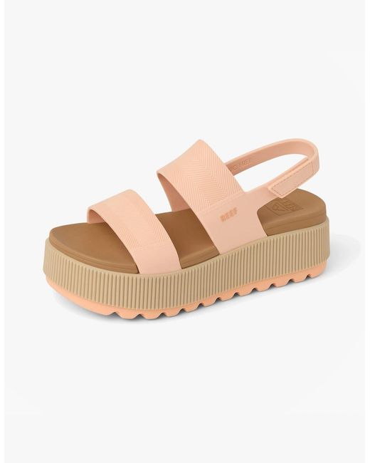 Reef White Water Vista Higher Platform Sandals Bellini/Tan