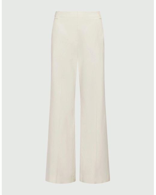 Marella White Loden Long Trouser