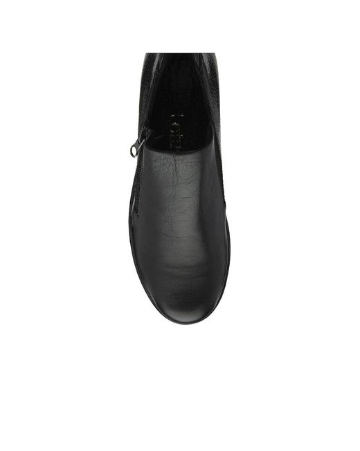 Lotus Black Altan Low Wedge Shoes