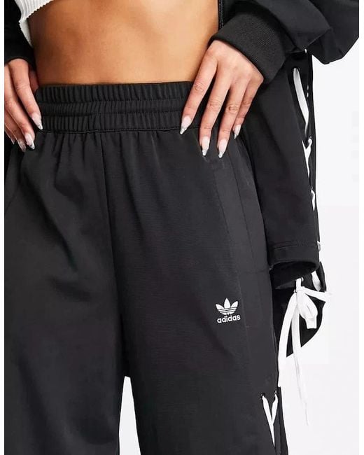 Adidas Blue Originals Wide Leg Laced Track Pants