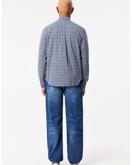 Lacoste Blue 5 Pocket Straight Cut Jeans for men