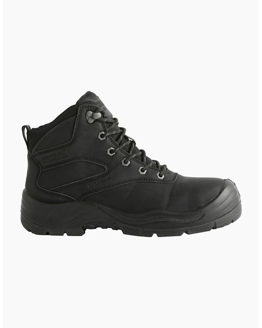 Regatta Black Guardstone Safety Boots for men