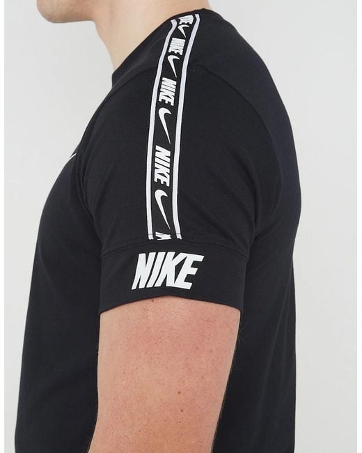 Nike Black Nsw Repeat T Shirt for men
