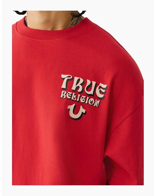 True Religion Red 109297 T Shirts for men