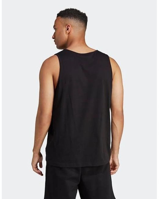 Adidas White Originals Tank Top Trefoil for men