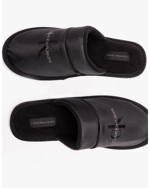 Calvin Klein Black Hotel Slipper Mules for men