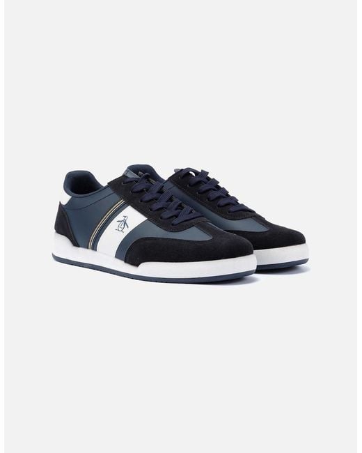 Original Penguin Blue Penguin Gaz Trainers for men