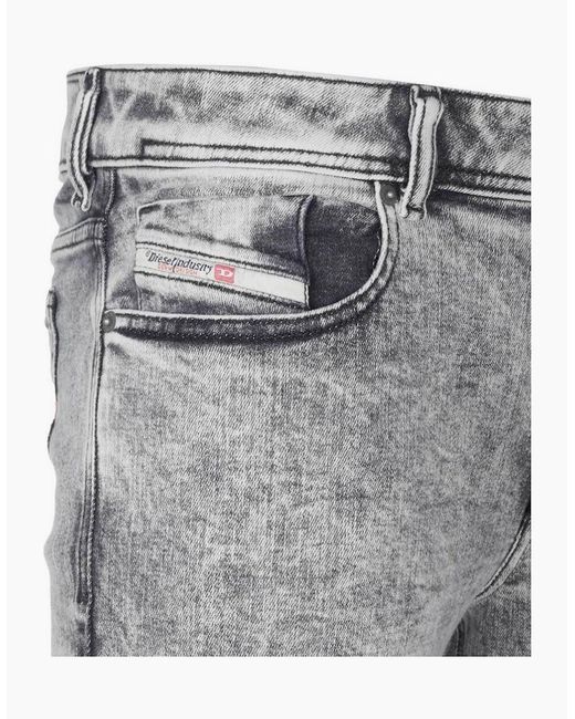 DIESEL Gray 1979 Sleenker Light Faded Denim Jeans for men
