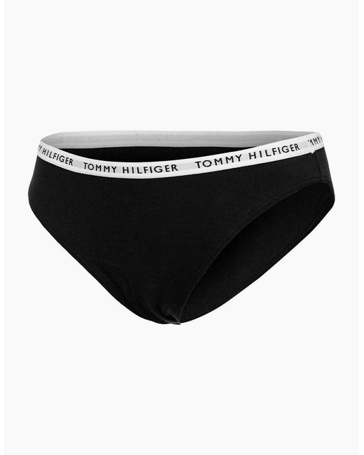 Tommy Hilfiger Black 3-Pack Logo Waistband Bikini Briefs