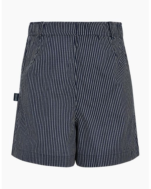 Regatta Blue Ladies Sabelle Vertical Stripe Casual Shorts