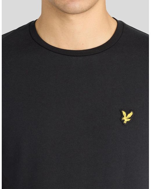 Lyle & Scott Black Relaxed Cotton T-Shirt for men