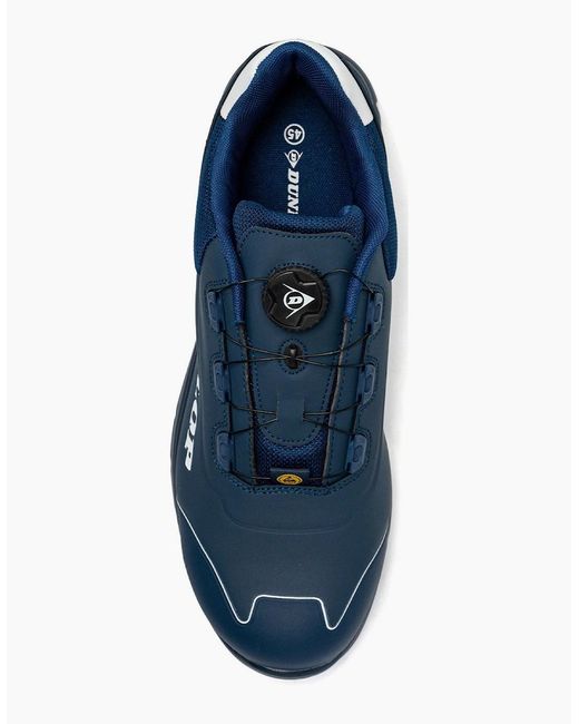 Dunlop Blue Matt Microfiber Safety Trainers for men