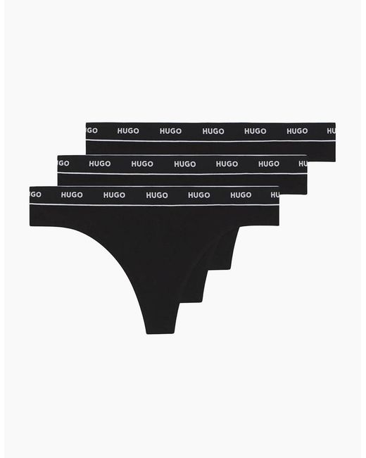 Boss Black 3-Pack Classic Logo Thongs