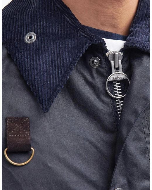 Barbour Blue Spey Wax Jacket for men