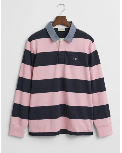 Gant Multicolor Striped Chambray Heavy Rugger, California for men