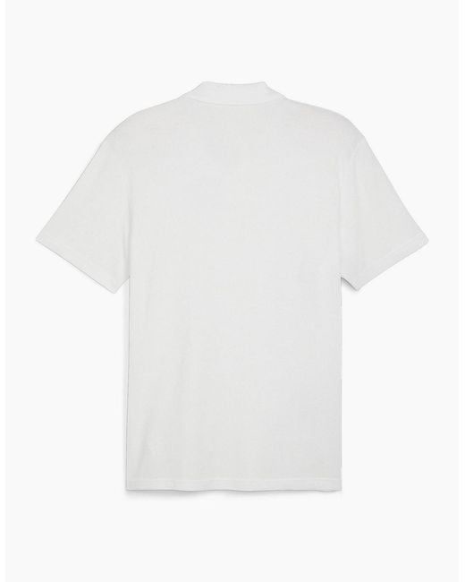 PUMA White Teamfinal Casuals Polo Shirt for men