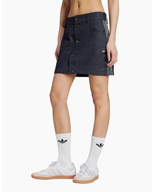 Adidas Originals Blue Denim Skirt