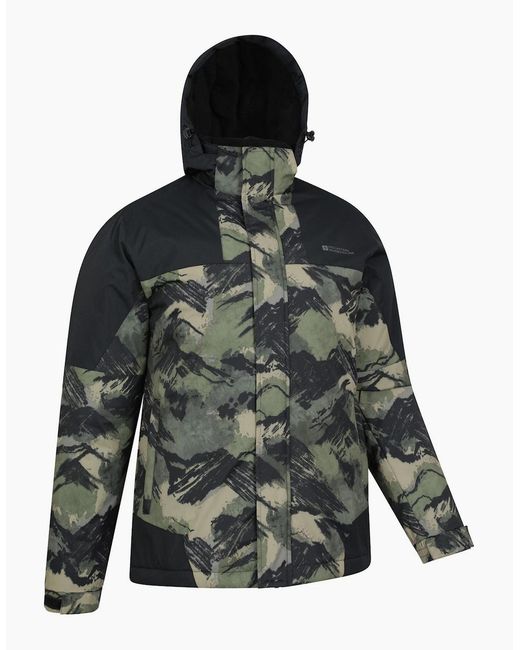 Mountain Warehouse Gray Shadow Ii Printed Ski Jacket for men