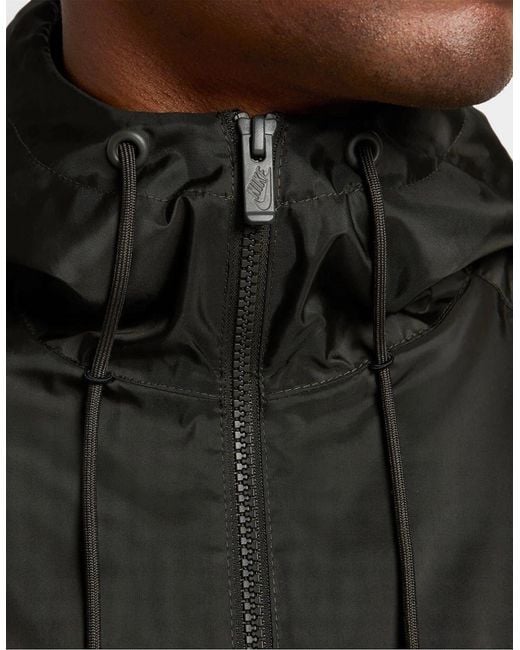 Nike Brown Windrunner Hooded Jacket for men