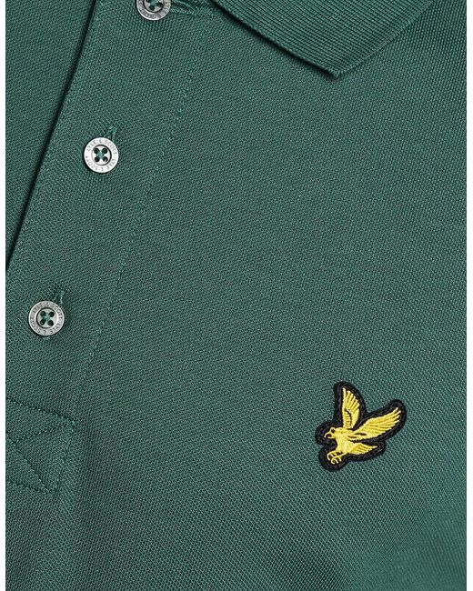 Lyle & Scott Green Cotton Polo Shirt for men