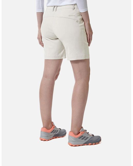 Craghoppers White Ladies Kiwi Pro Iii Shorts