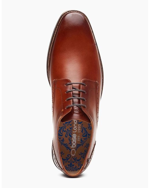 Base London Red London Eton Derby Shoes Tan for men