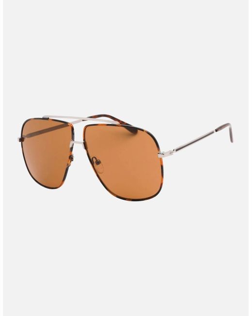 Guess Multicolor Lens Shiny Light Ruthenium Sunglasses for men