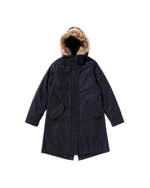 Fred Perry Hooded Zip-In Liner Parka 2 in Blue | Lyst UK