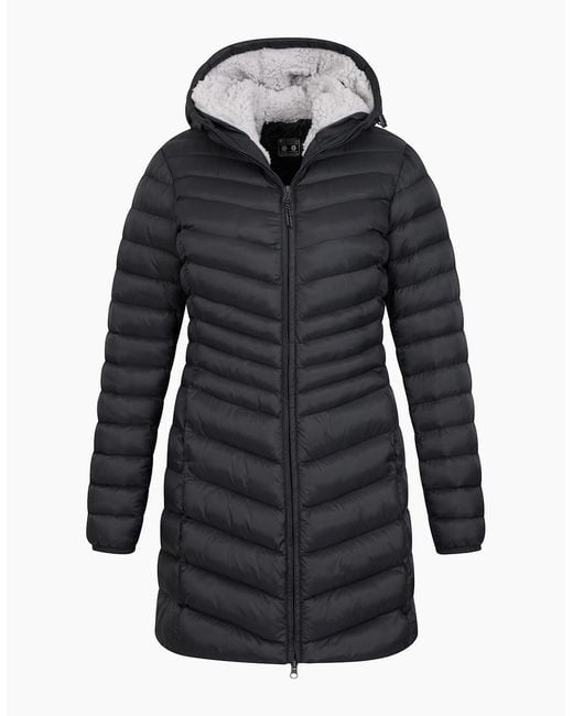Mountain Warehouse Blue Ladies Florence Faux Fur Lined Padded Jacket