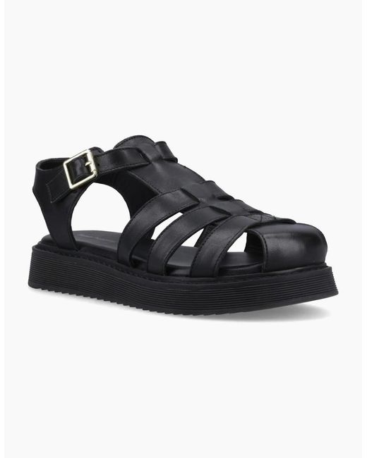 Hush Puppies Black Cassandra Gladiator Sandals