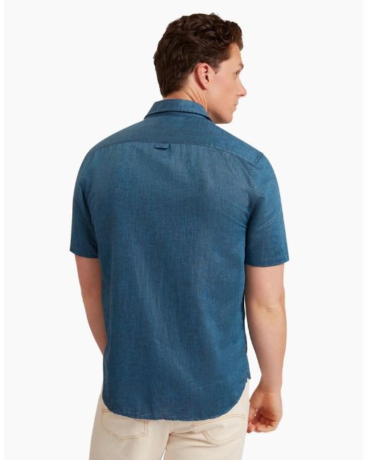 Ted Baker Blue Palomas Linen Shirt for men