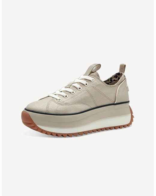 Tamaris White 1-23731-41-933 Lace-Up Trainer Light