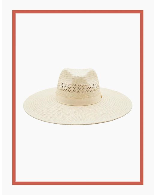 Nooki Design Natural Beth Oversized Fedora Hat