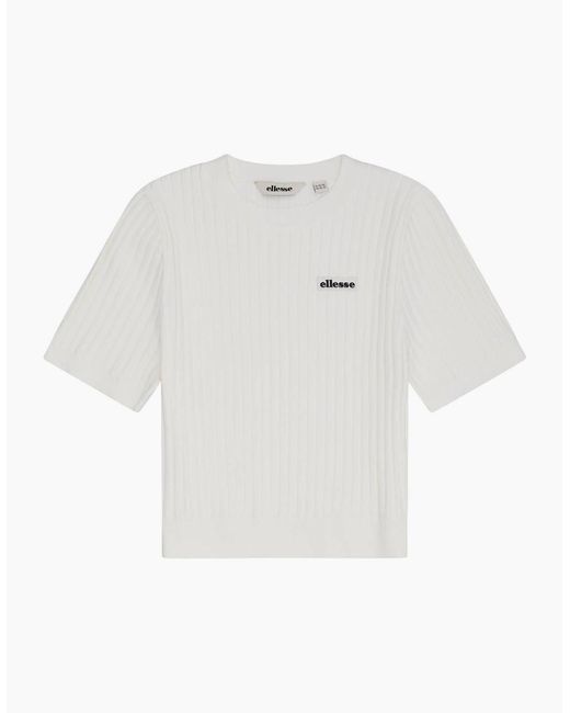 Ellesse White The Court Knitted Tee
