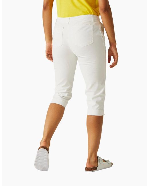 Regatta White Ladies Bayletta Capri Trousers