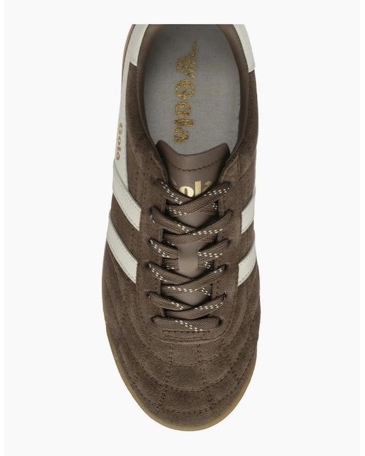 Gola Brown Stadium Suede Trainers