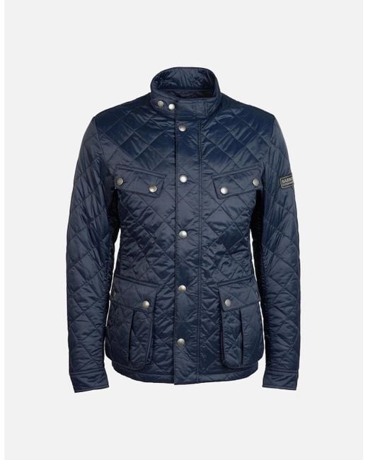 Barbour Blue Ariel Quilted Jacket for men