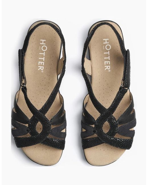 Hotter Multicolor Flare Sandals