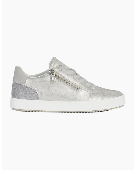 Geox White D Blomiee A Trainers