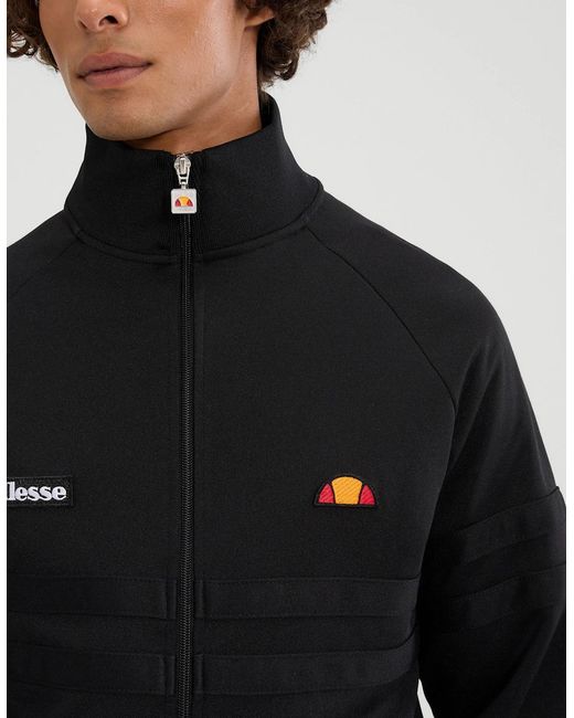 Ellesse Black Rimini Track Jacket for men