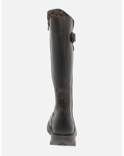 Fly London Black Mol 2 Knee High Boots