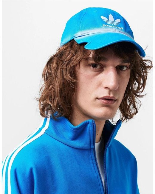 Balenciaga Blue X Adidas Co Branding Cap for men
