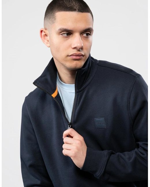 Boss Blue Boss Zetrust 1/4 Zip Sweatshirt for men