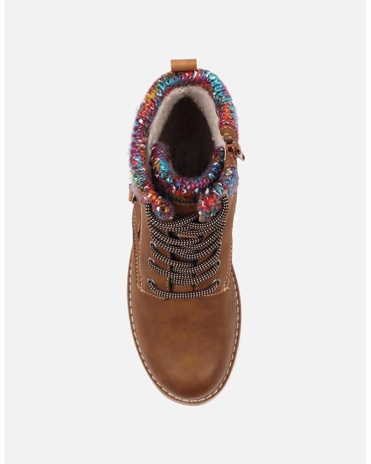 Lunar Brown Tabasco Ankle Boots