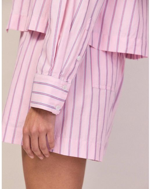 Ro&zo Pink Stripe Cotton Shirt